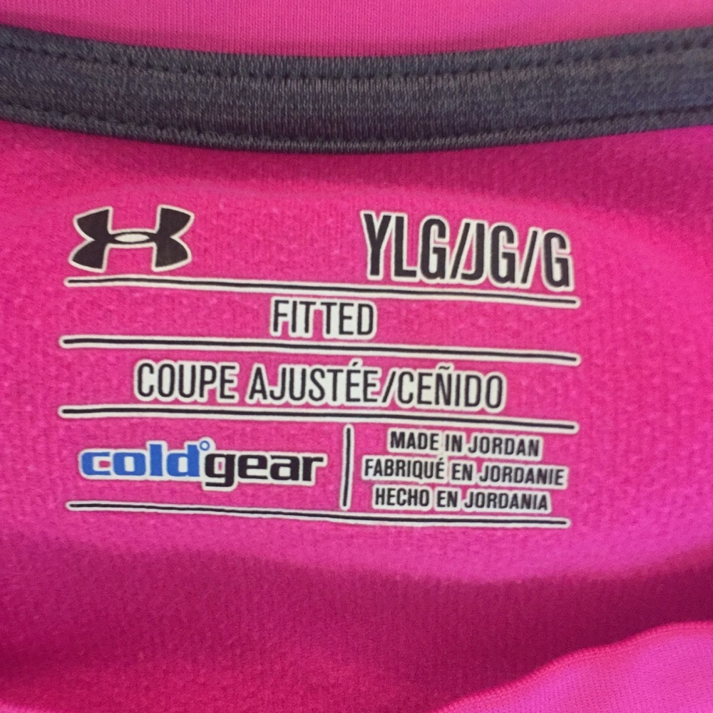 Under Armour Pink Long Sleeve Tee - Girls - Picture 5 of 8